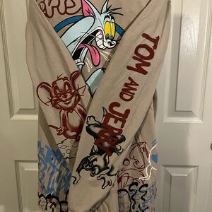 Tom and Jerry Graphic Long Sleeve Shirt Sz M
